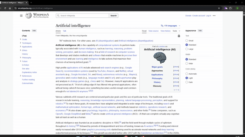 Webpage Summary Demo